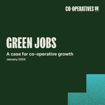 Green jobs: a case for co-operative growth